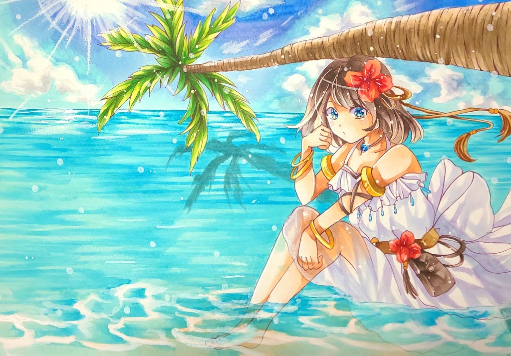 コピック原画 ｢夏の海｣