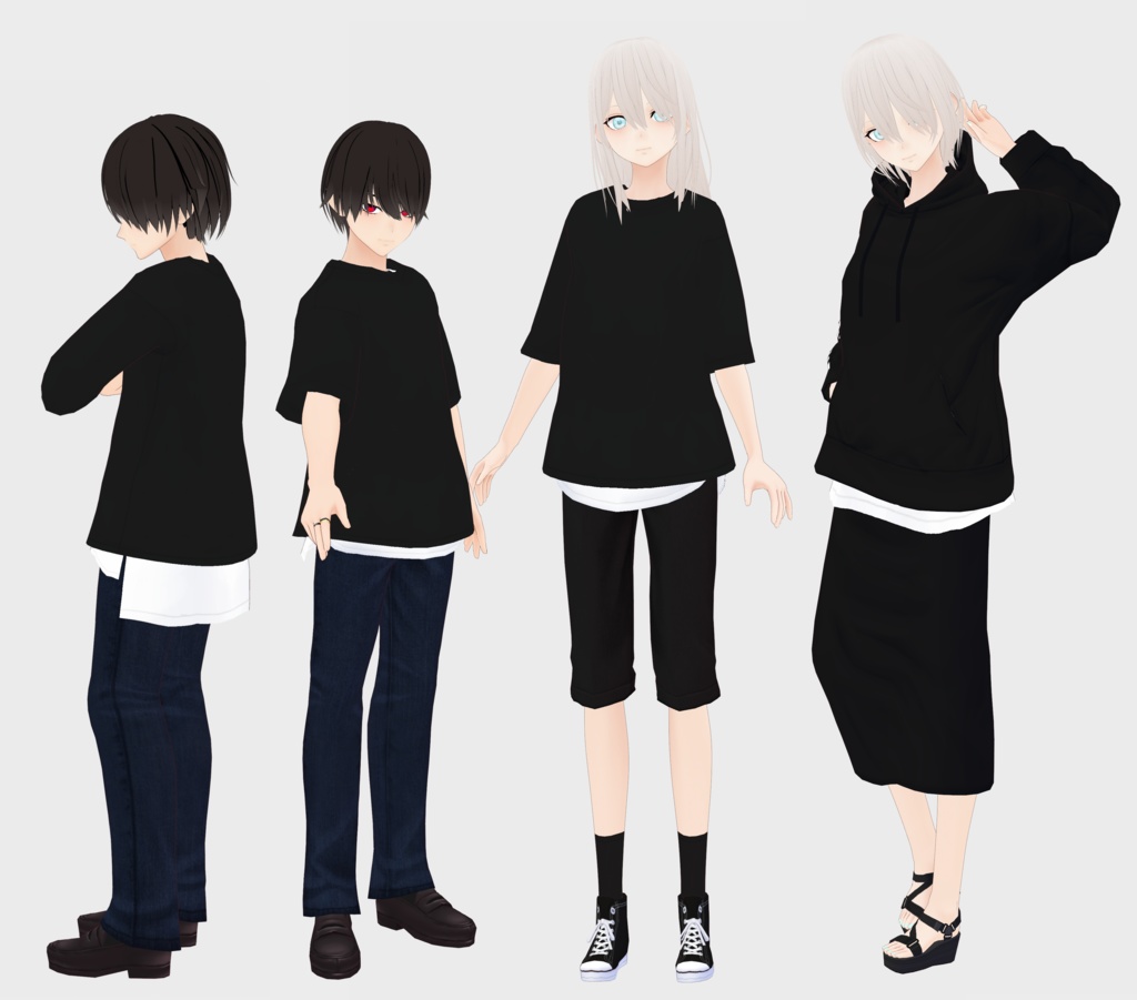 【テクスチャ】白タンクトップ【Vroid正式版対応】