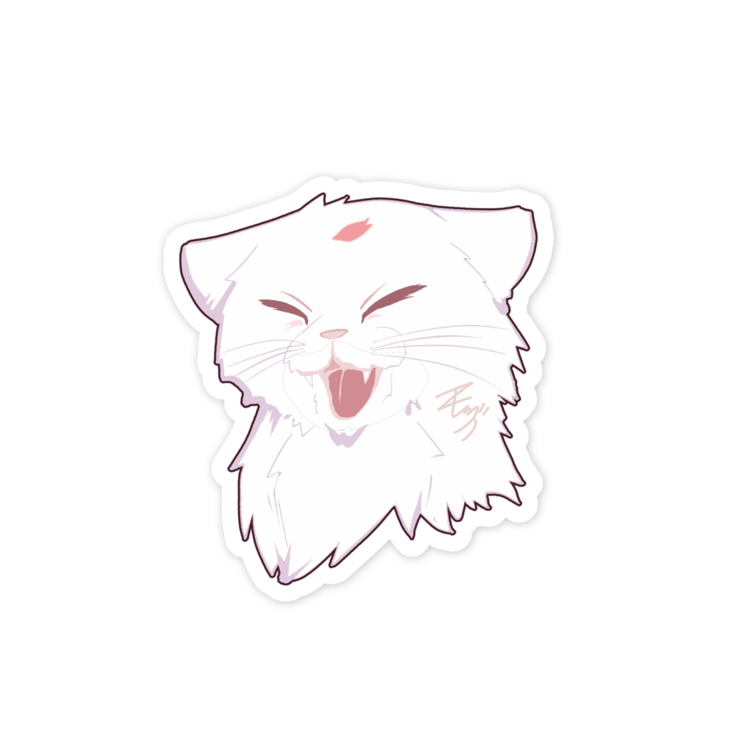 あくびねこ ステッカー