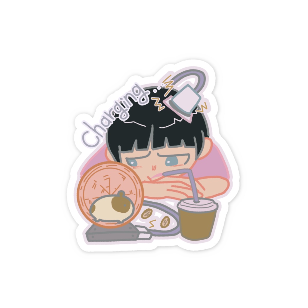 charging ステッカー