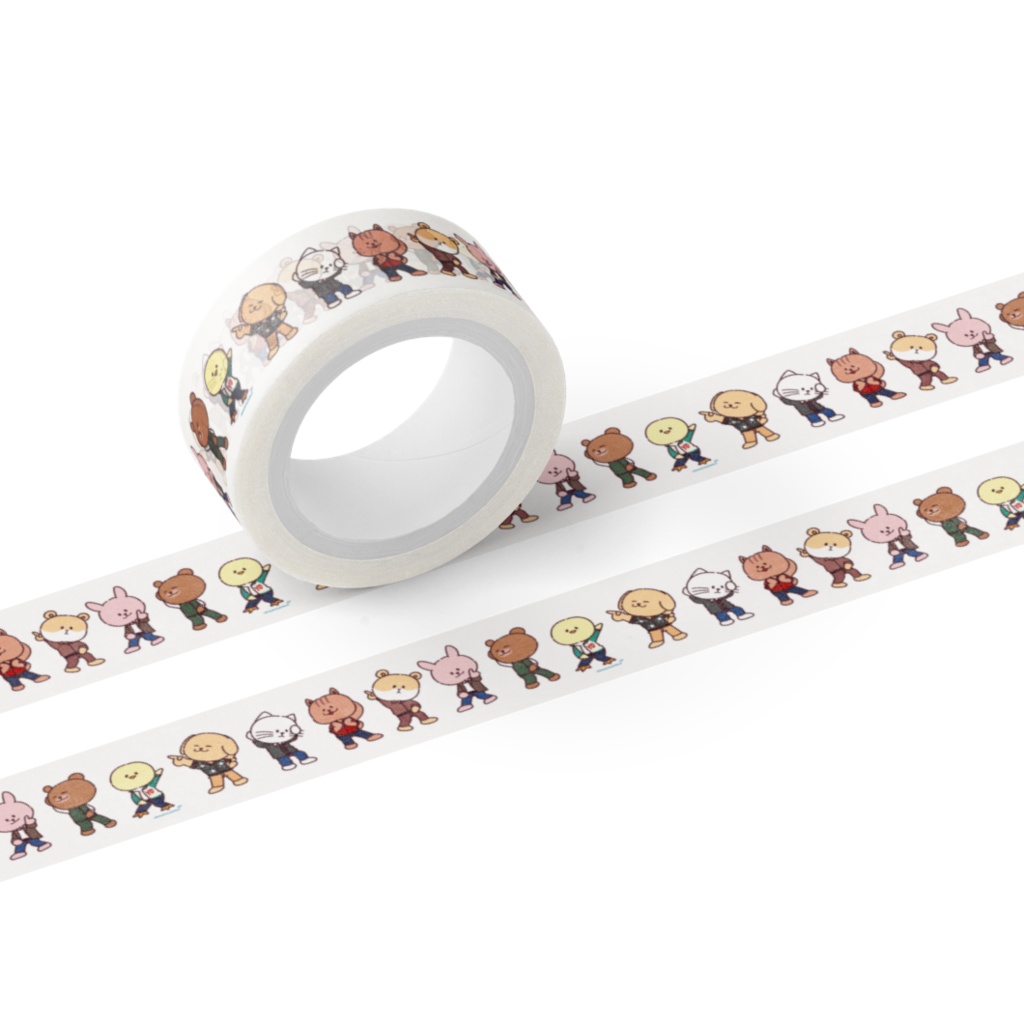 Seven Animals マスキングテープ DISCO