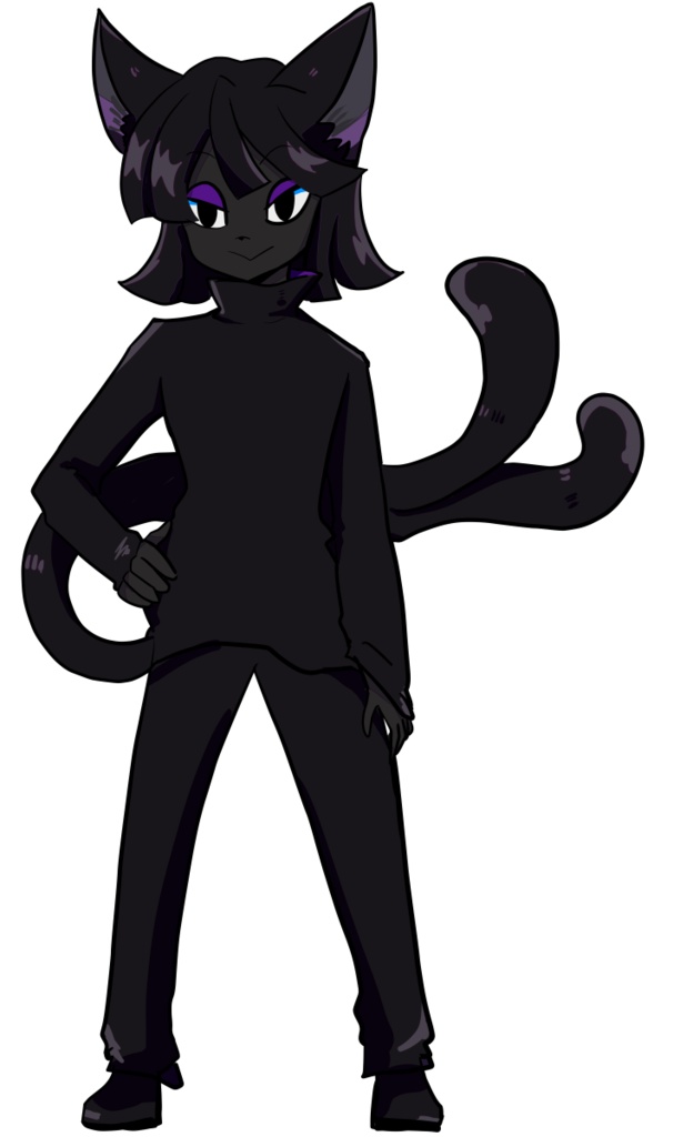 黒猫又_男_黒猫_妖怪_人外