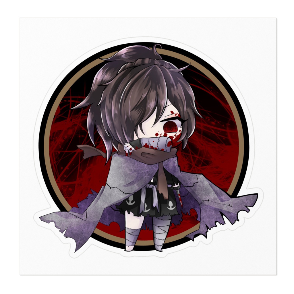 百鬼丸ステッカー2(どろろ)