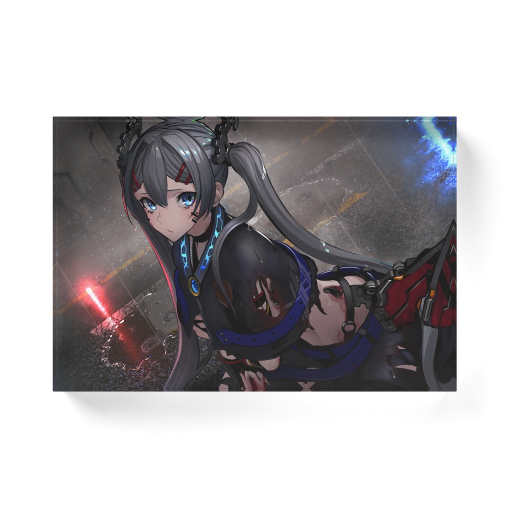 アクリルブロック 「涙雨」