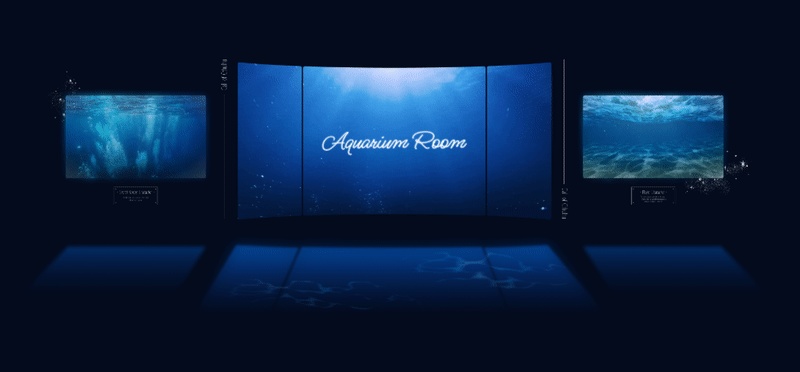 【ココフォリア素材】🐟水族館部屋