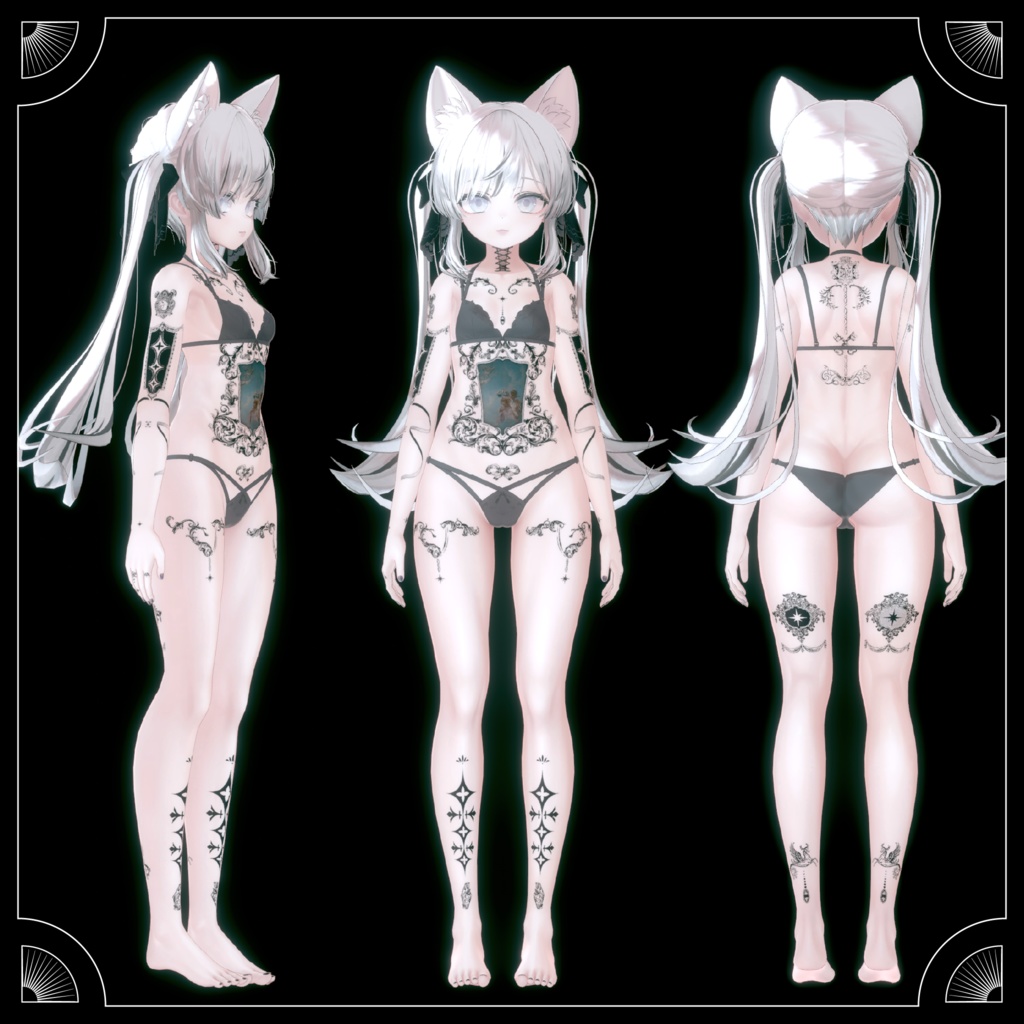 【5アバター対応/全身タトゥーテクスチャ】装飾遺構01