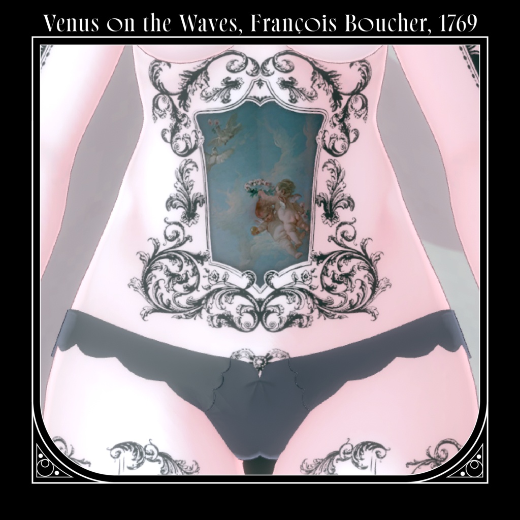 【5アバター対応/全身タトゥーテクスチャ】装飾遺構01