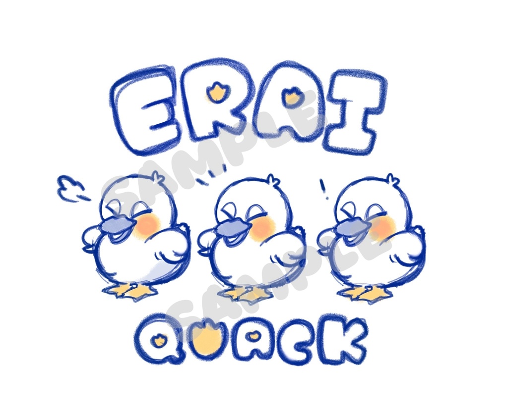 ERAI QUACK アヒルTシャツ