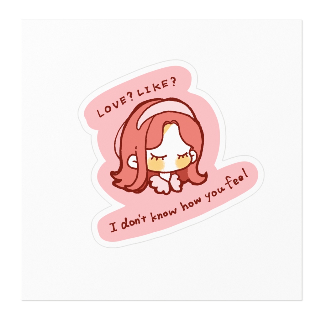 LOVE🤍LILY ダイカットステッカー