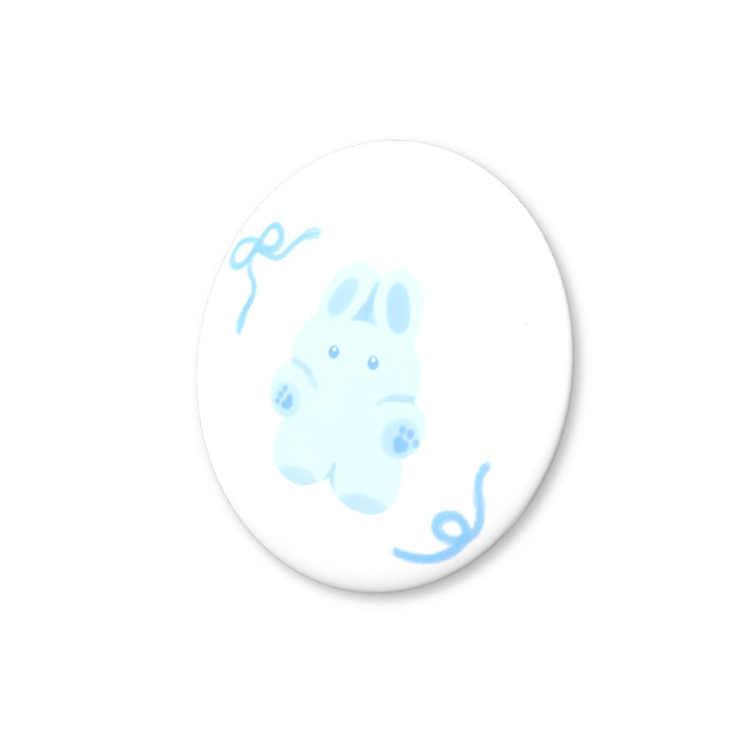 みずうさ 缶バッジ