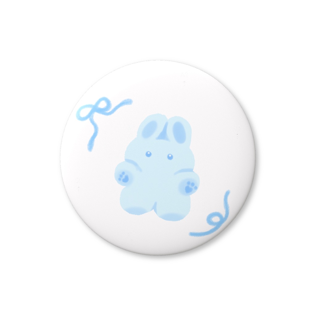 みずうさ 缶バッジ