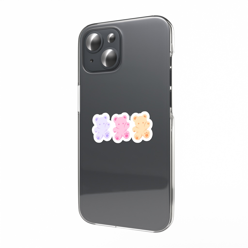 ギャルくま スマホステッカー