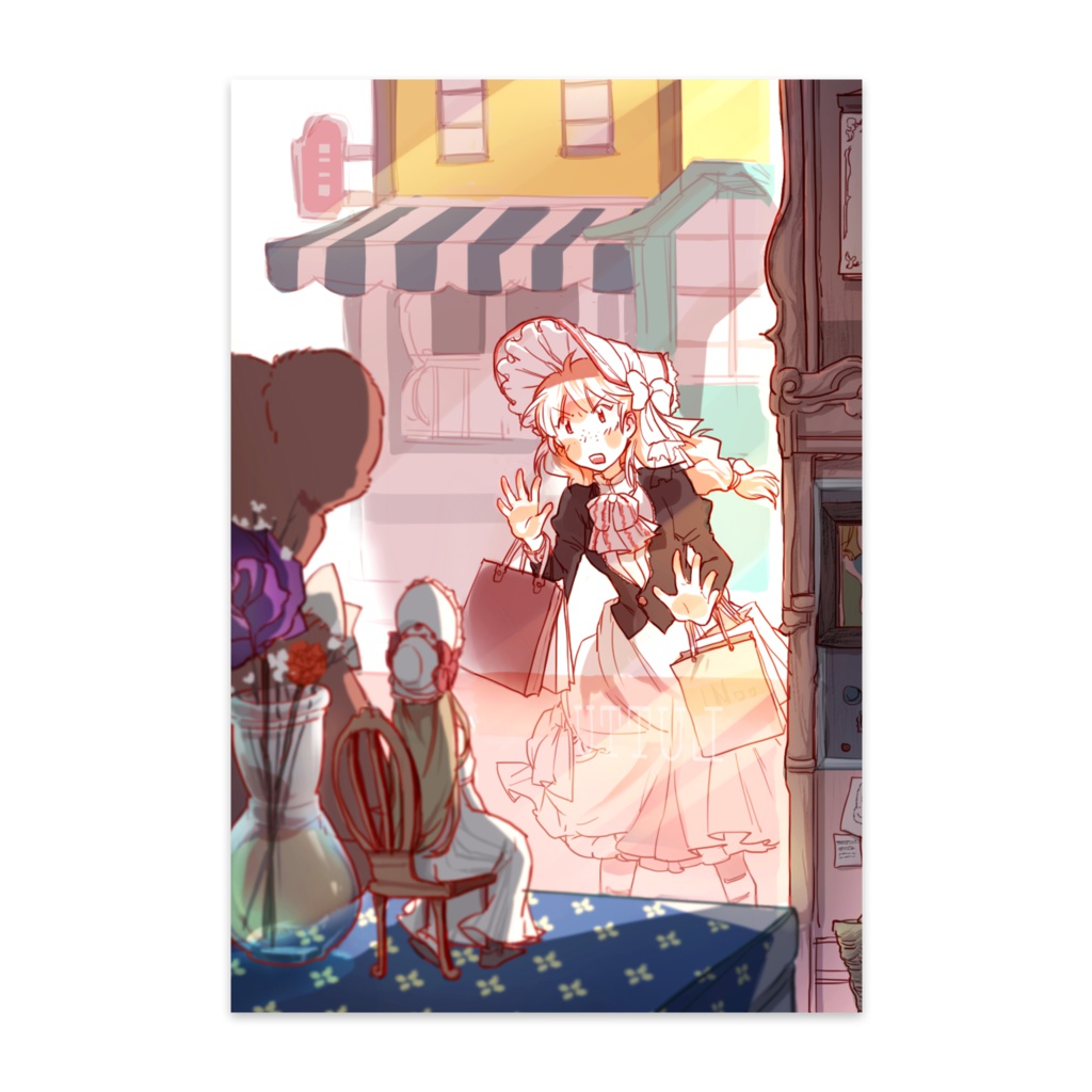 original girl postcard