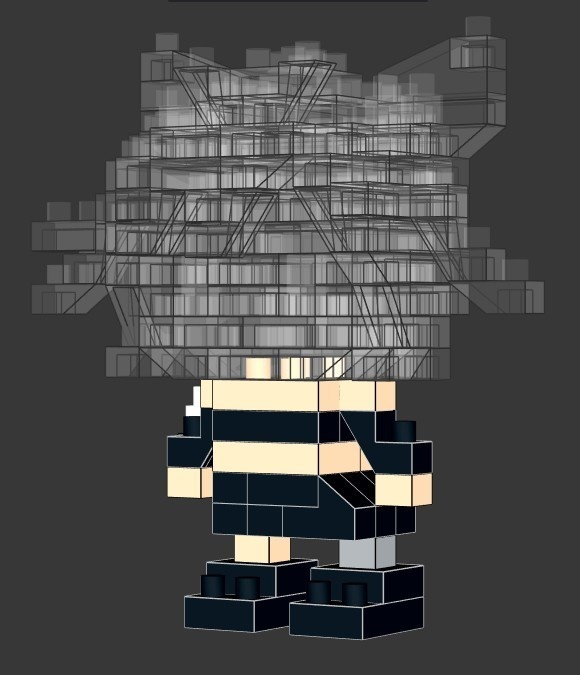 夜絆ニウ 2nd衣装 ナノブロック組み立て図