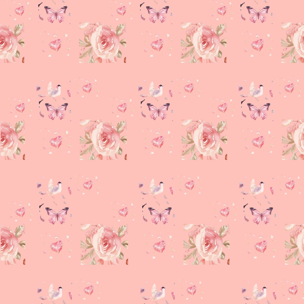 ハートピンク系のデジタルペーパー
