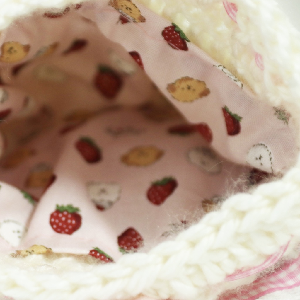 バラグラニースクエアモチーフ巾着