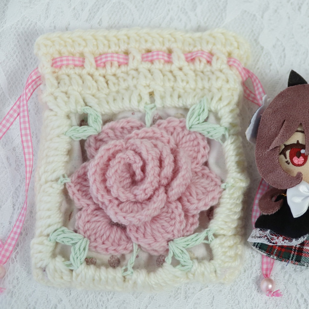 バラグラニースクエアモチーフ巾着