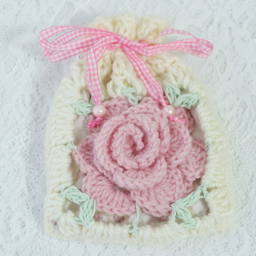 バラグラニースクエアモチーフ巾着