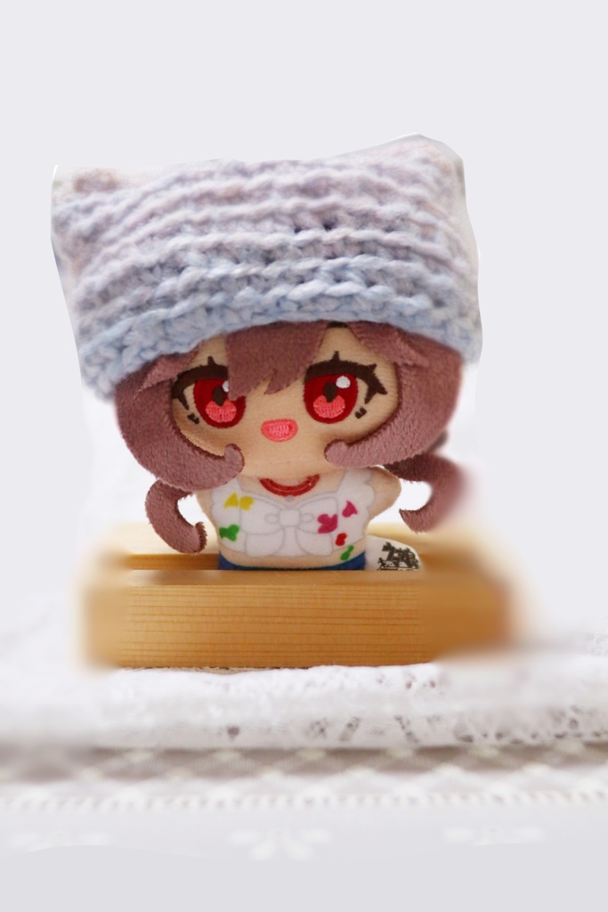 ぬいぐるみ用 猫耳ニット帽