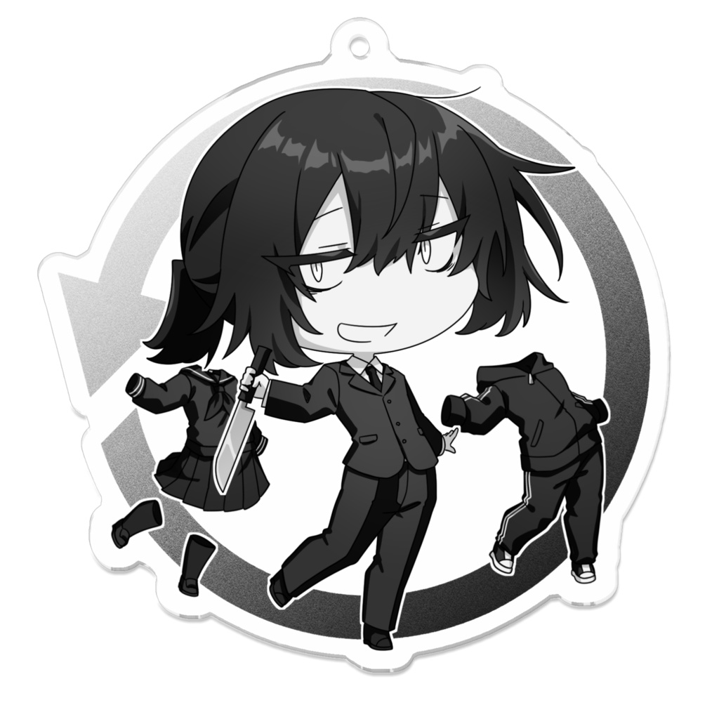 アクリルキーホルダー(黒薙)