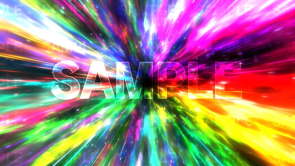 パチンコ風効果背景 放射状 5色セット