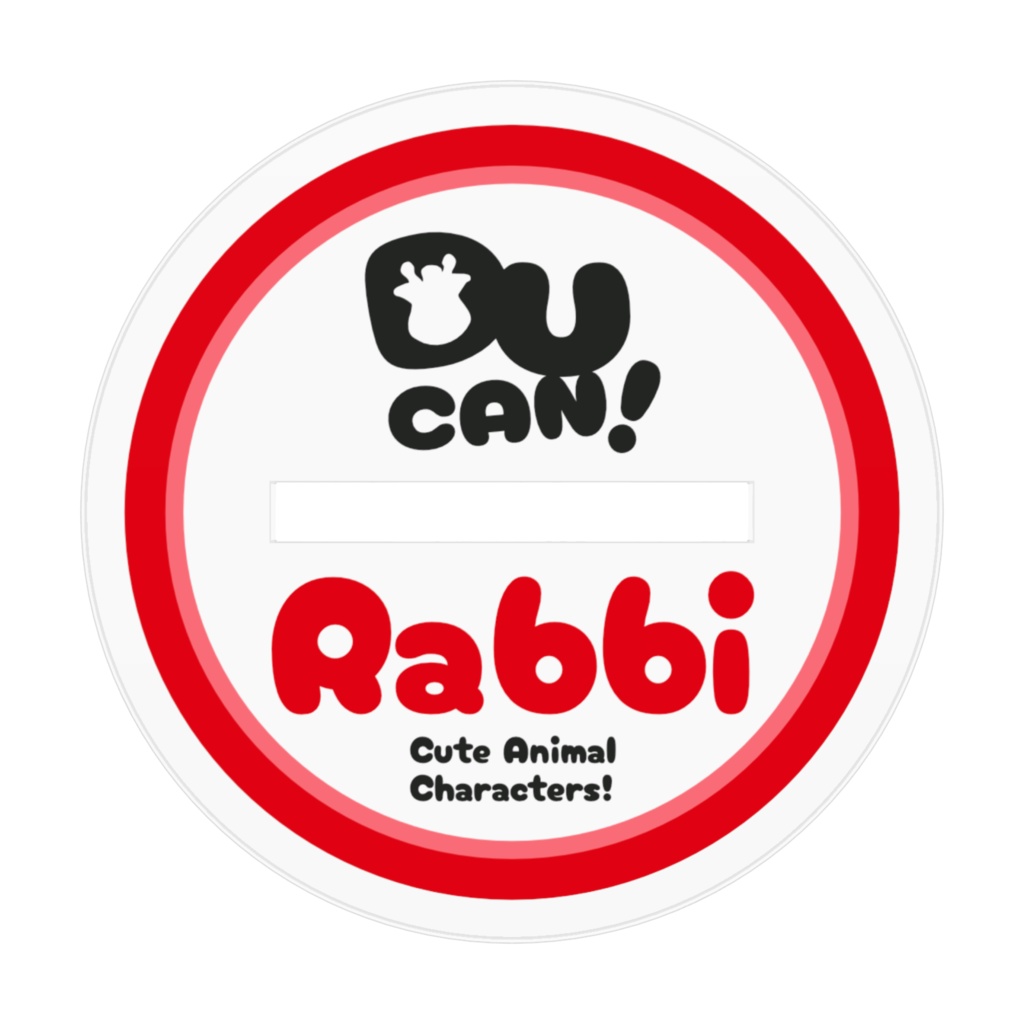【LINEスタンプ「DU缶」】01_RABBI(うさぎ)