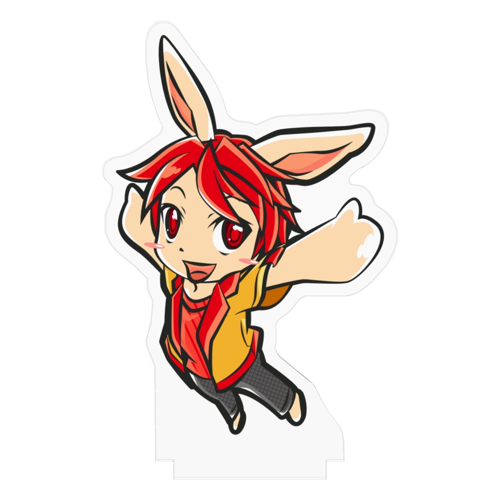 【LINEスタンプ「DU缶」】01_RABBI(うさぎ)