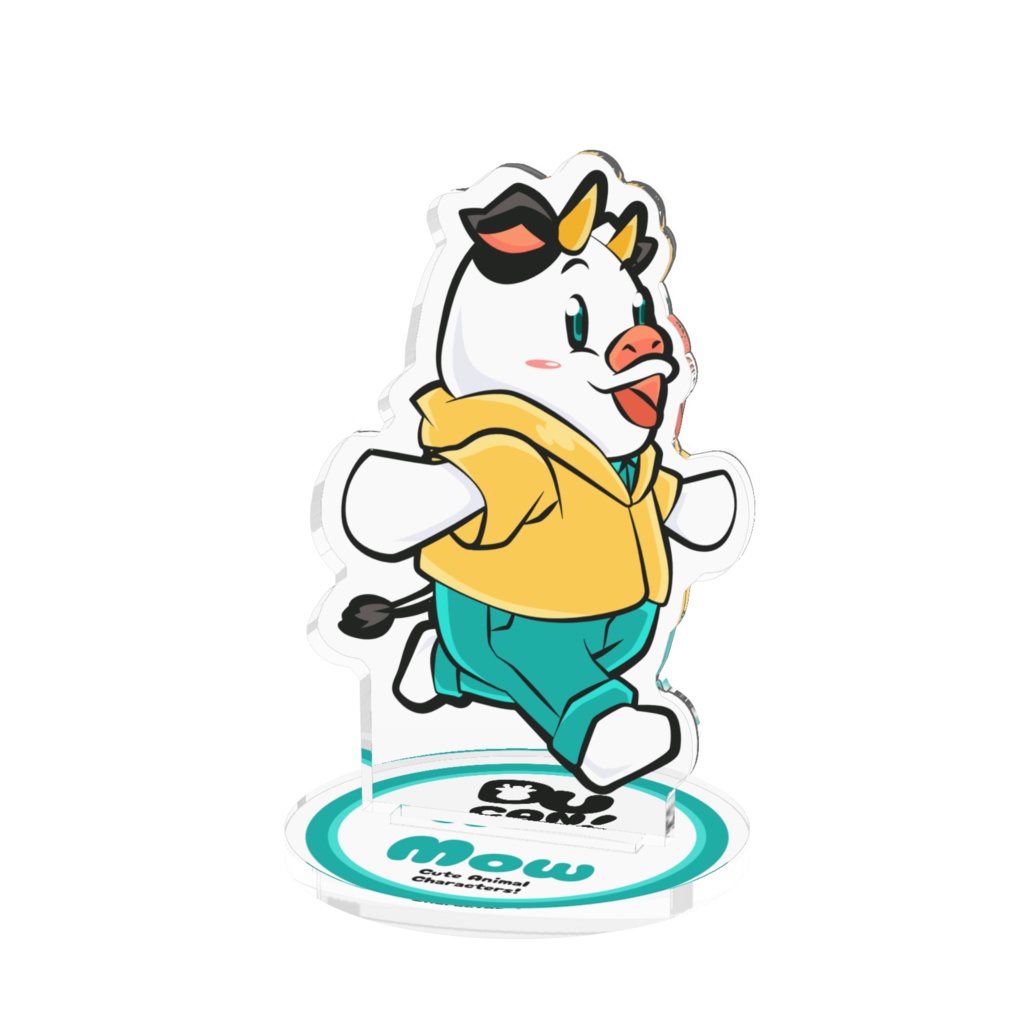 【LINEスタンプ「DU缶」】06_Mow（ウシ）