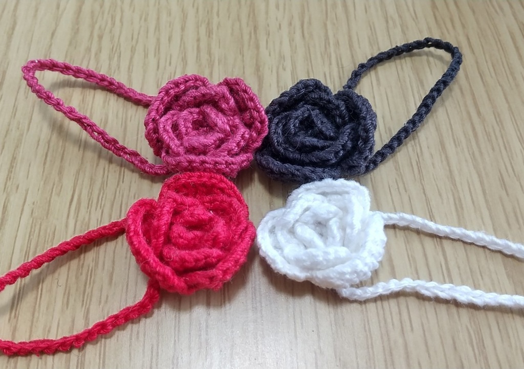 10センチぬいサイズ 薔薇のポシェット(ローズピンク)