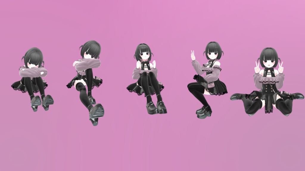 【Manuka】Jirai Kei Pose Pack - 10 Poses