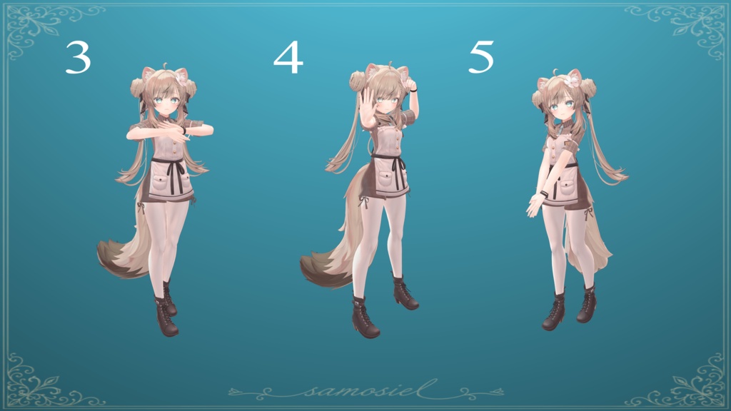 Anime Pose Pack (20 Types / FREE 1&2)