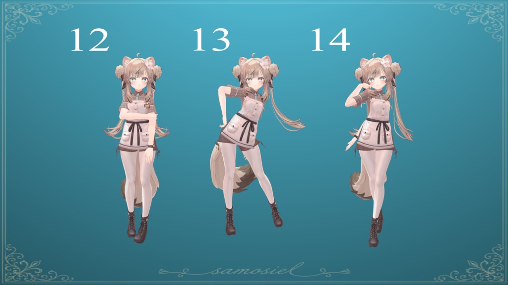 Anime Pose Pack (20 Types / FREE 1&2)
