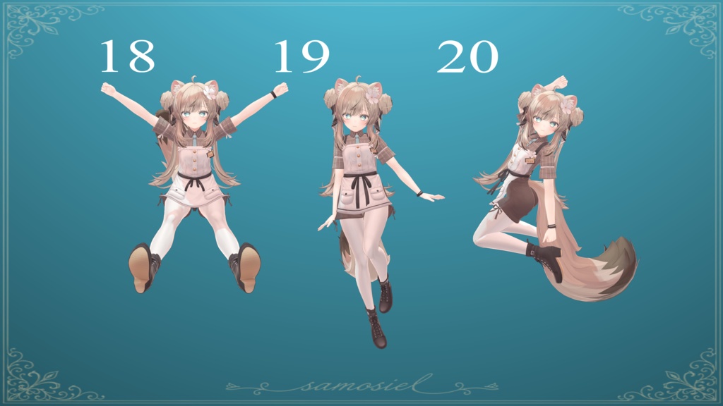 Anime Pose Pack (20 Types / FREE 1&2)