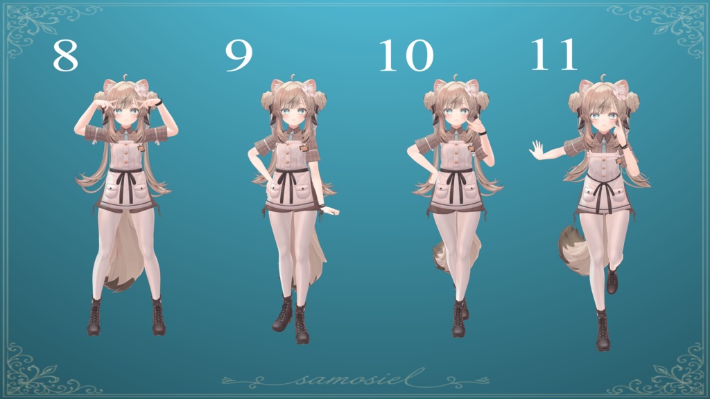 Anime Pose Pack (20 Types / FREE 1&2)