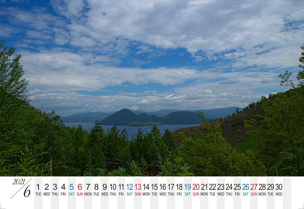洞爺湖カレンダー2021(4月始まり)