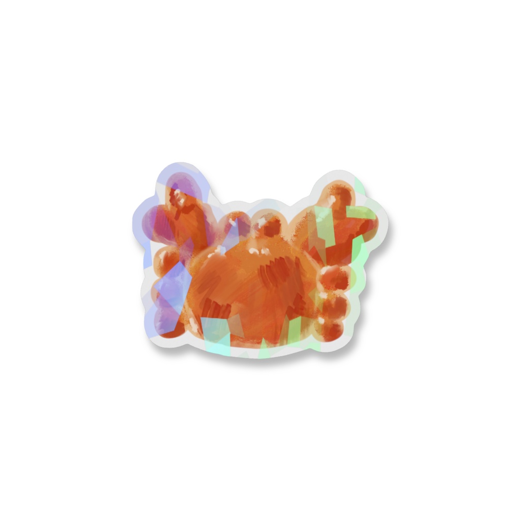 かにぱんステッカー