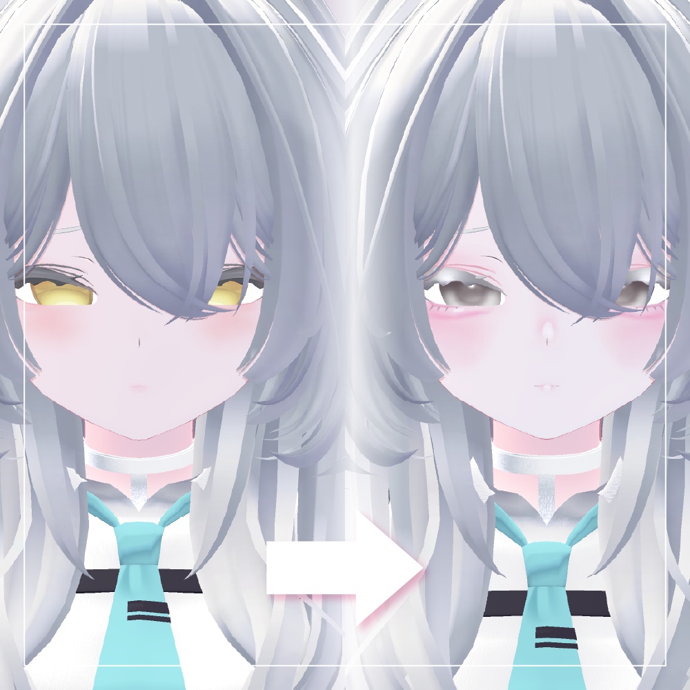 ⟡ : ルルネ(rurune)専用┊︎ばぶみ makeup & eye texture & BlendShapes for rurune ∘˚⊹