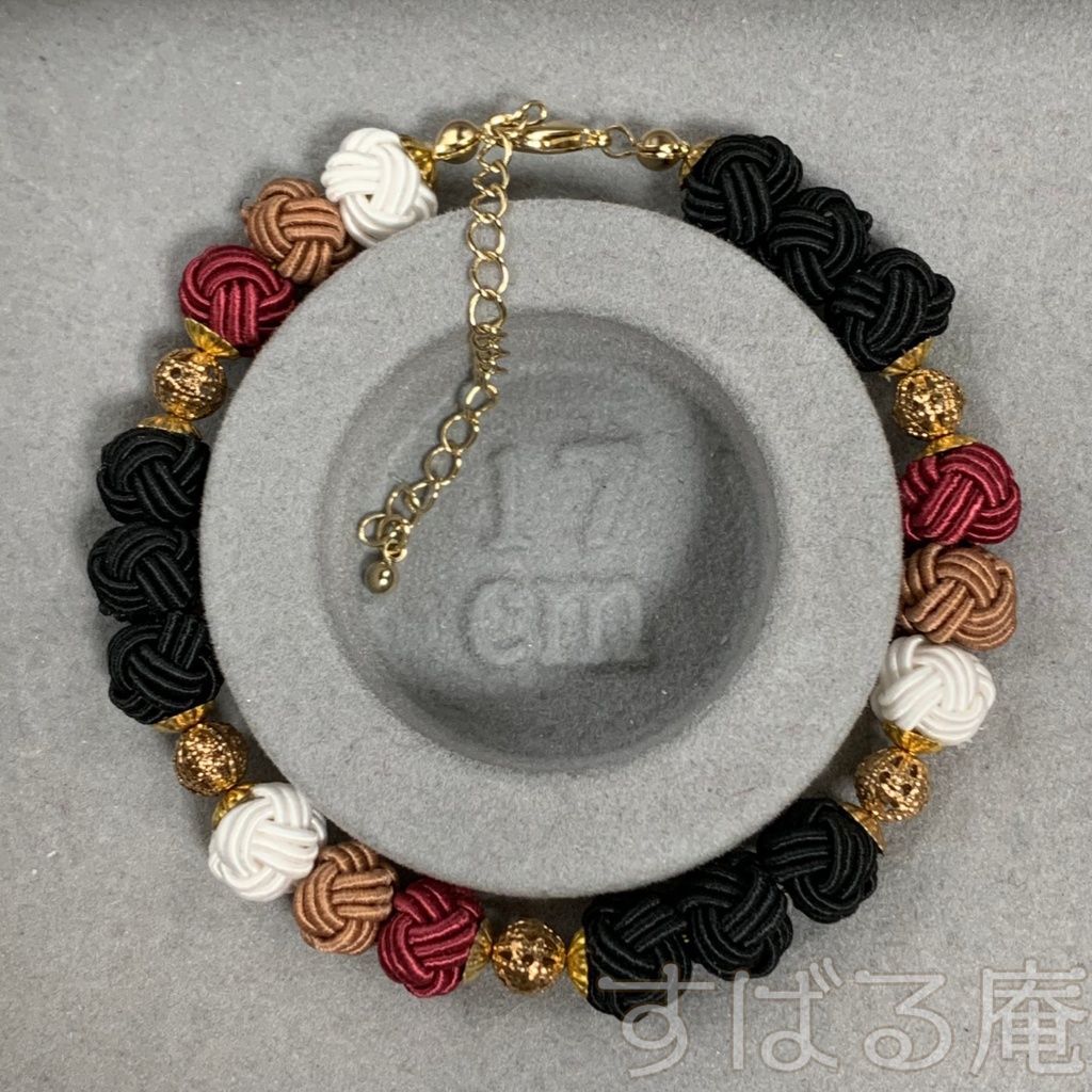 【刀剣乱舞】大倶利伽羅イメージ 水引あわじ玉ブレスレット