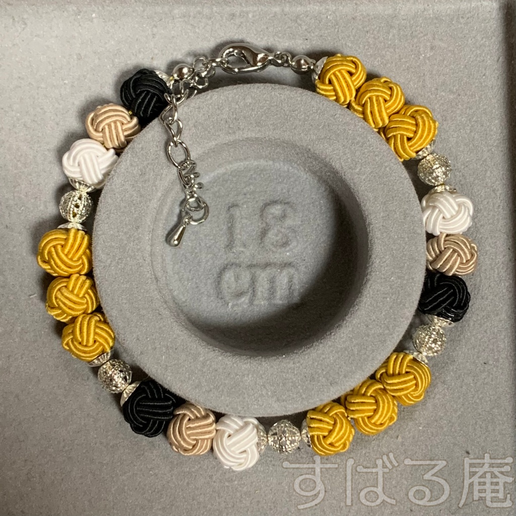 【刀剣乱舞】小狐丸 水引あわじ玉ブレスレット