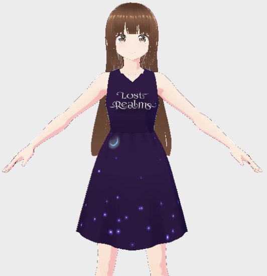 [VRoid] Lost Realms Book Series Dress