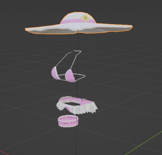 【無料】ティコ フリル水着衣装