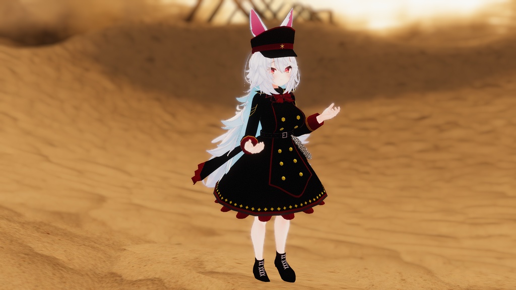 【無料】ティコ 軍服ワンピース風衣装