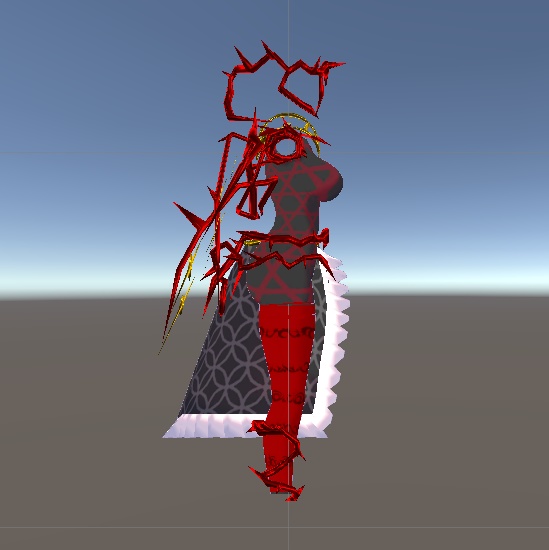 【無料】ティコ 左右非対称の闇落ち衣装