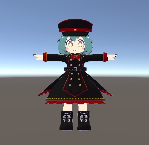 【無料】まりも 軍服ワンピース風衣装