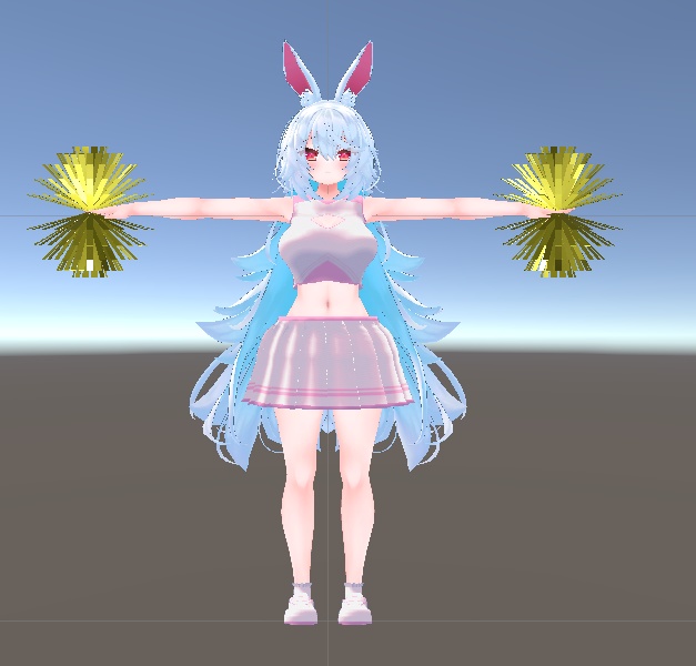 【無料】ティコ チア衣装テクスチャ4種類+ボンボン付き