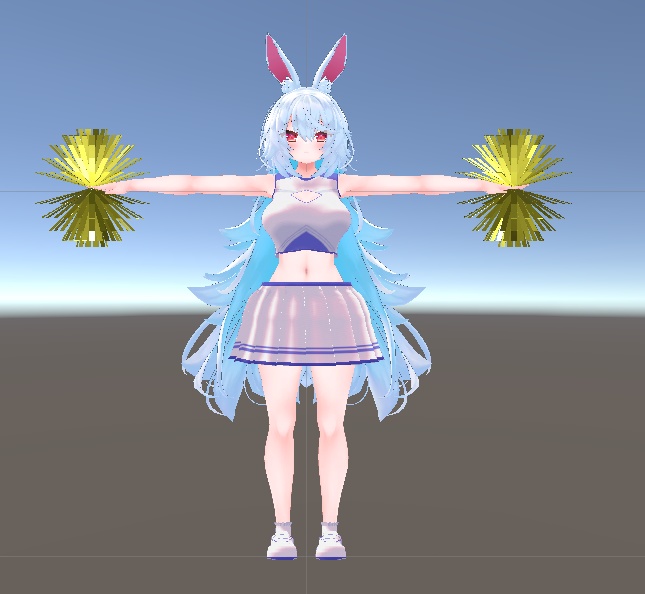 【無料】ティコ チア衣装テクスチャ4種類+ボンボン付き