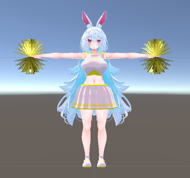 【無料】ティコ チア衣装テクスチャ4種類+ボンボン付き