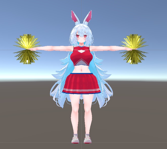 【無料】ティコ チア衣装テクスチャ4種類+ボンボン付き