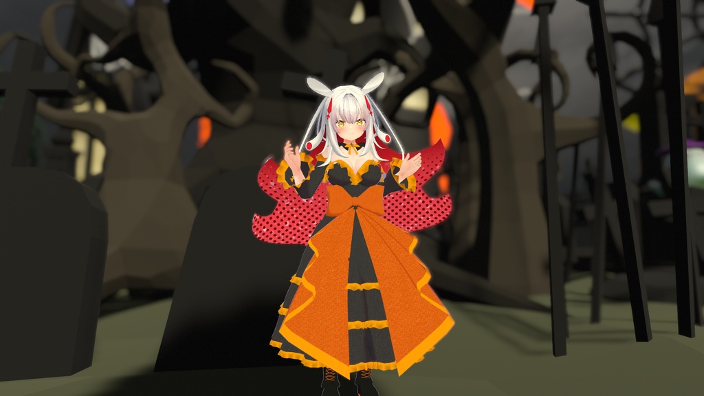 【無料】ティコ・ポプリ用 ハロウィンカラードレス