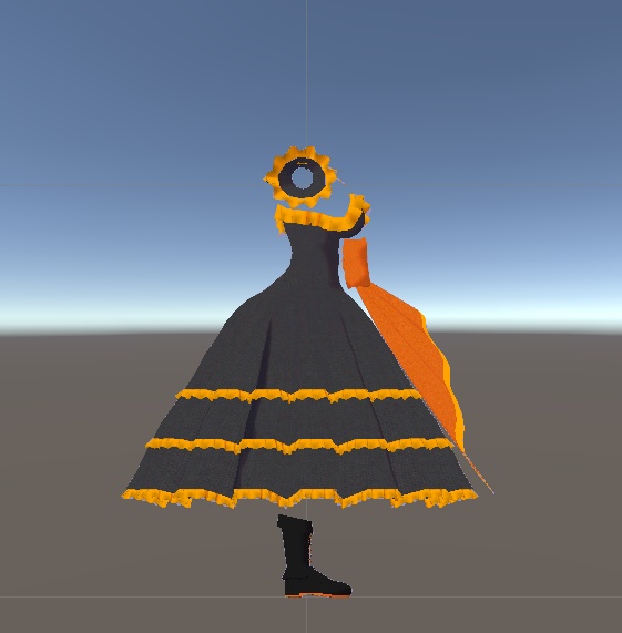 【無料】ティコ・ポプリ用 ハロウィンカラードレス